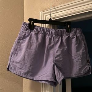 Patagonia Barely Baggie Shorts, lilac, size medium, 2in inseam